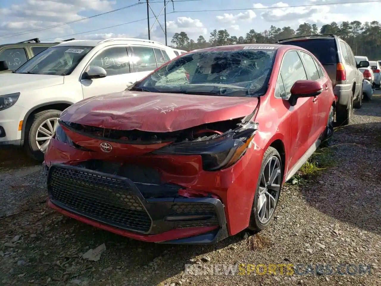 2 Photograph of a damaged car JTDS4MCE1MJ060638 TOYOTA COROLLA 2021