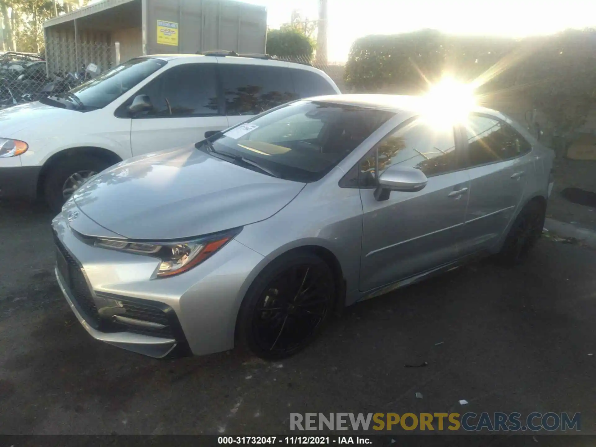 2 Photograph of a damaged car JTDS4MCE1MJ061465 TOYOTA COROLLA 2021