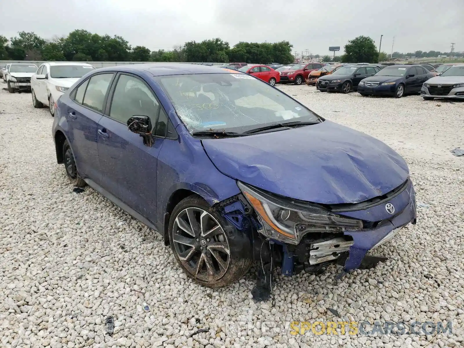 1 Photograph of a damaged car JTDS4MCE1MJ061742 TOYOTA COROLLA 2021