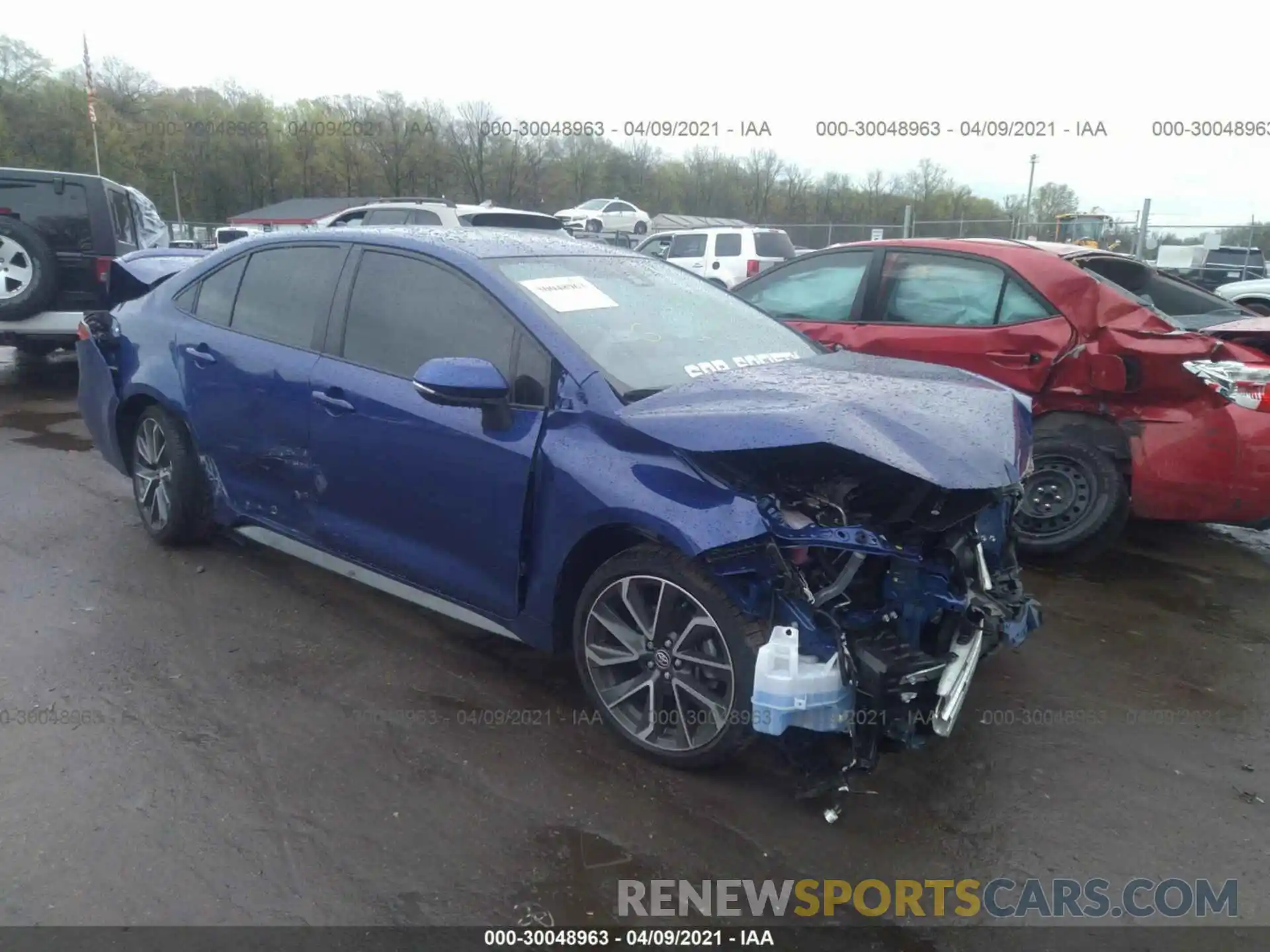 1 Photograph of a damaged car JTDS4MCE1MJ062020 TOYOTA COROLLA 2021