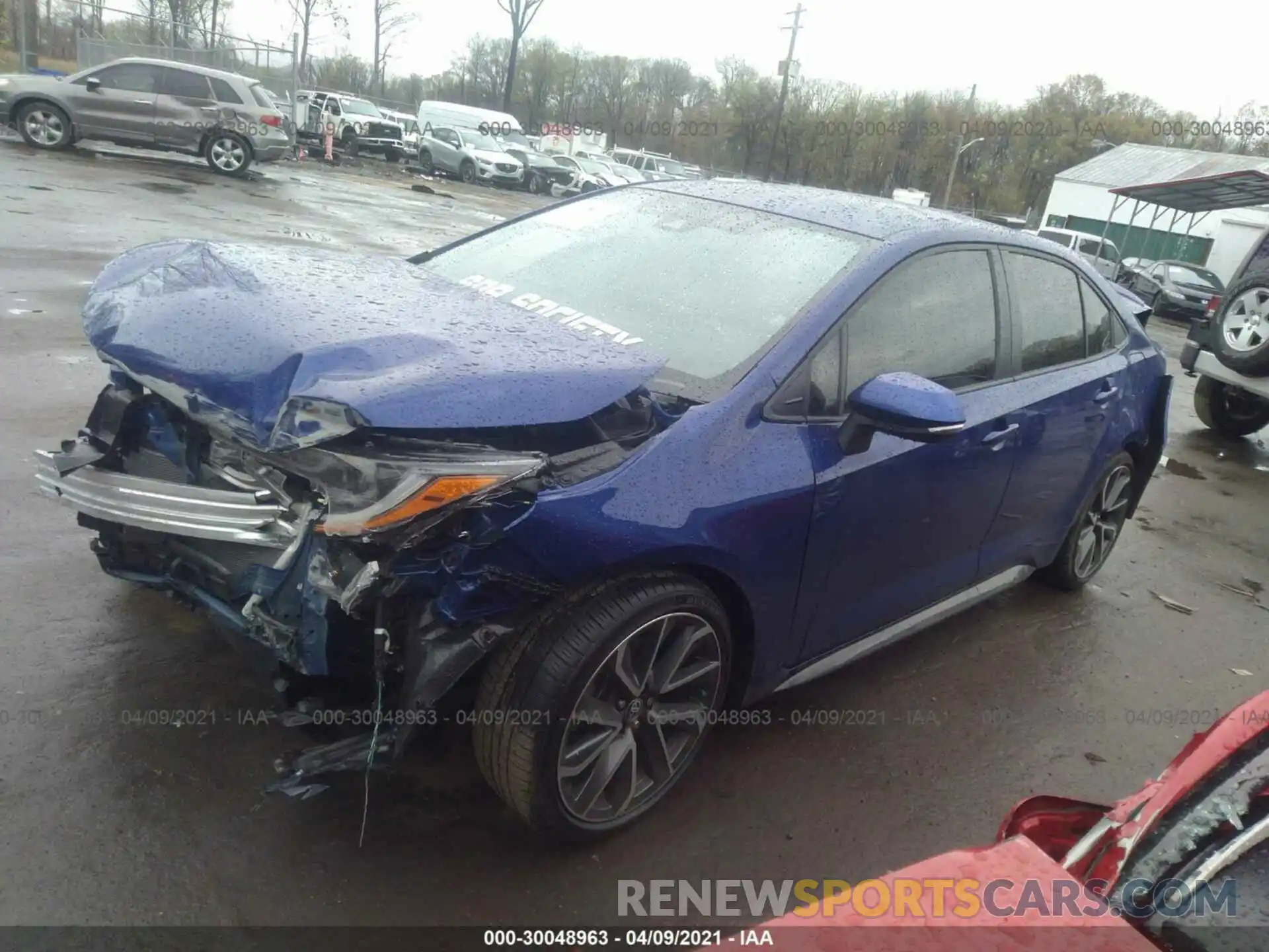 2 Photograph of a damaged car JTDS4MCE1MJ062020 TOYOTA COROLLA 2021