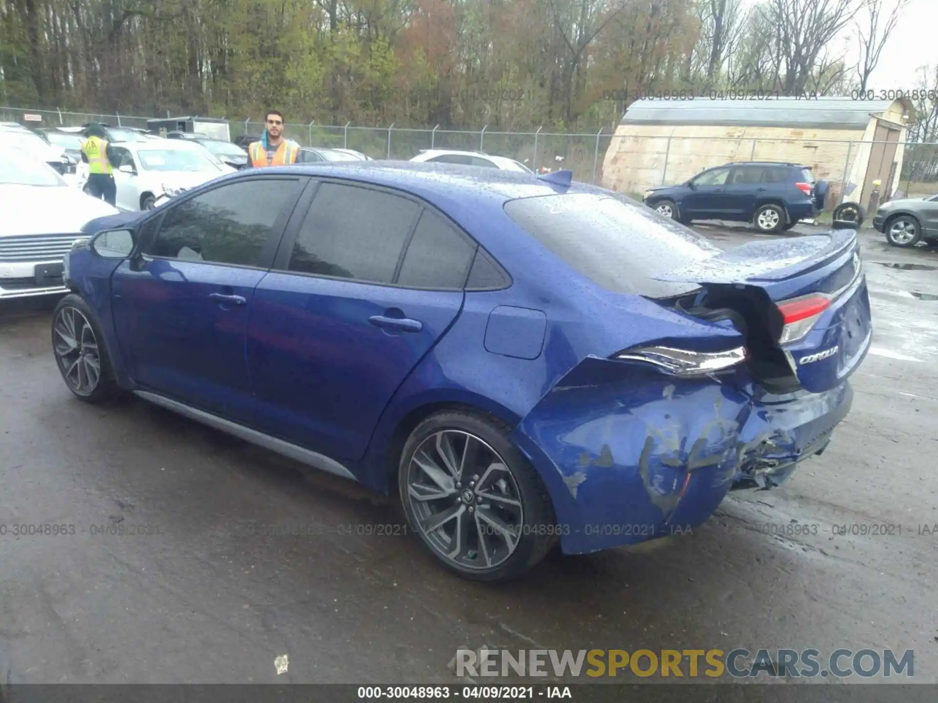 3 Photograph of a damaged car JTDS4MCE1MJ062020 TOYOTA COROLLA 2021