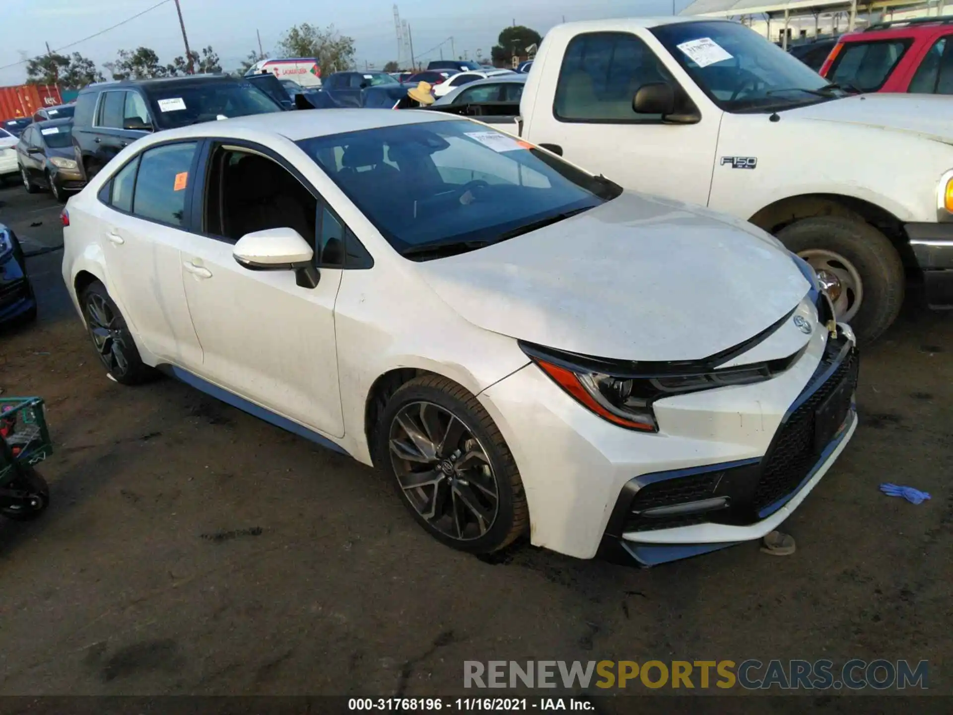 1 Photograph of a damaged car JTDS4MCE1MJ062437 TOYOTA COROLLA 2021