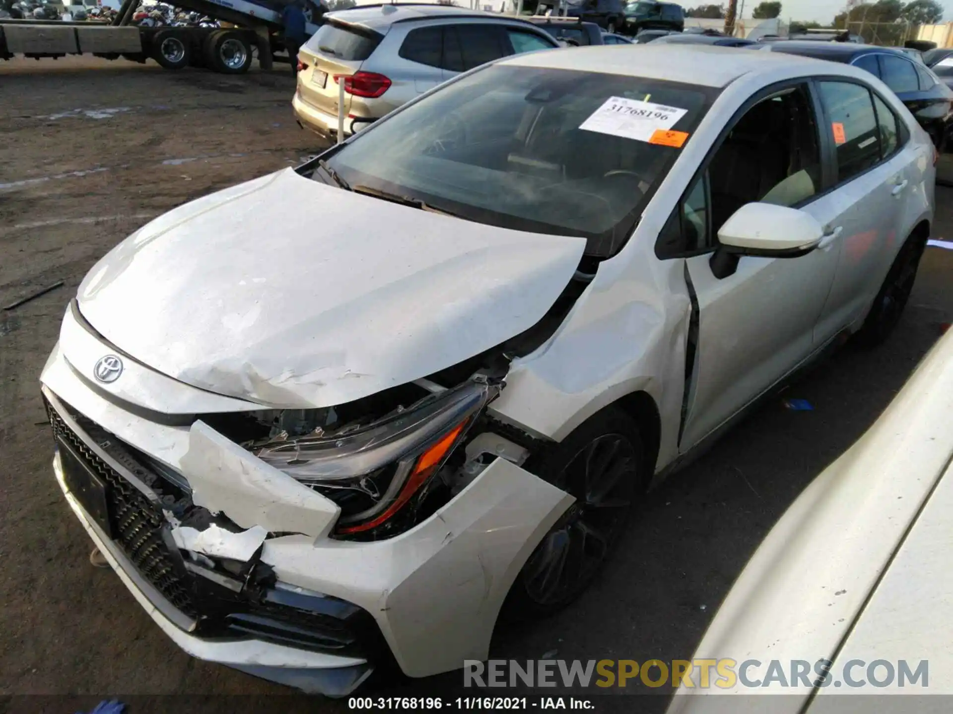 2 Photograph of a damaged car JTDS4MCE1MJ062437 TOYOTA COROLLA 2021