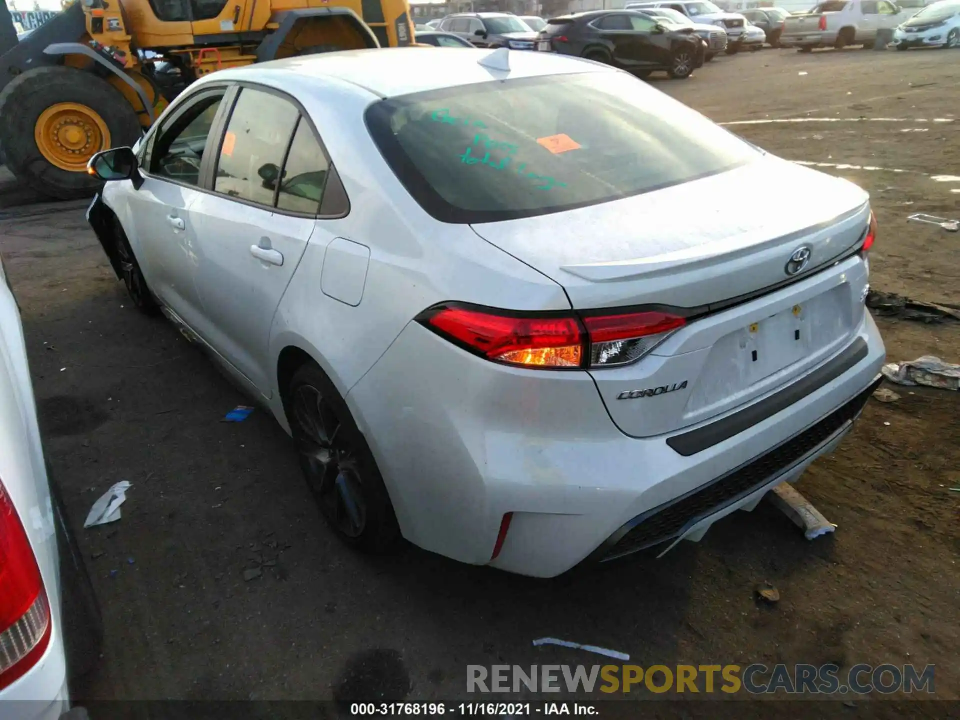 3 Photograph of a damaged car JTDS4MCE1MJ062437 TOYOTA COROLLA 2021