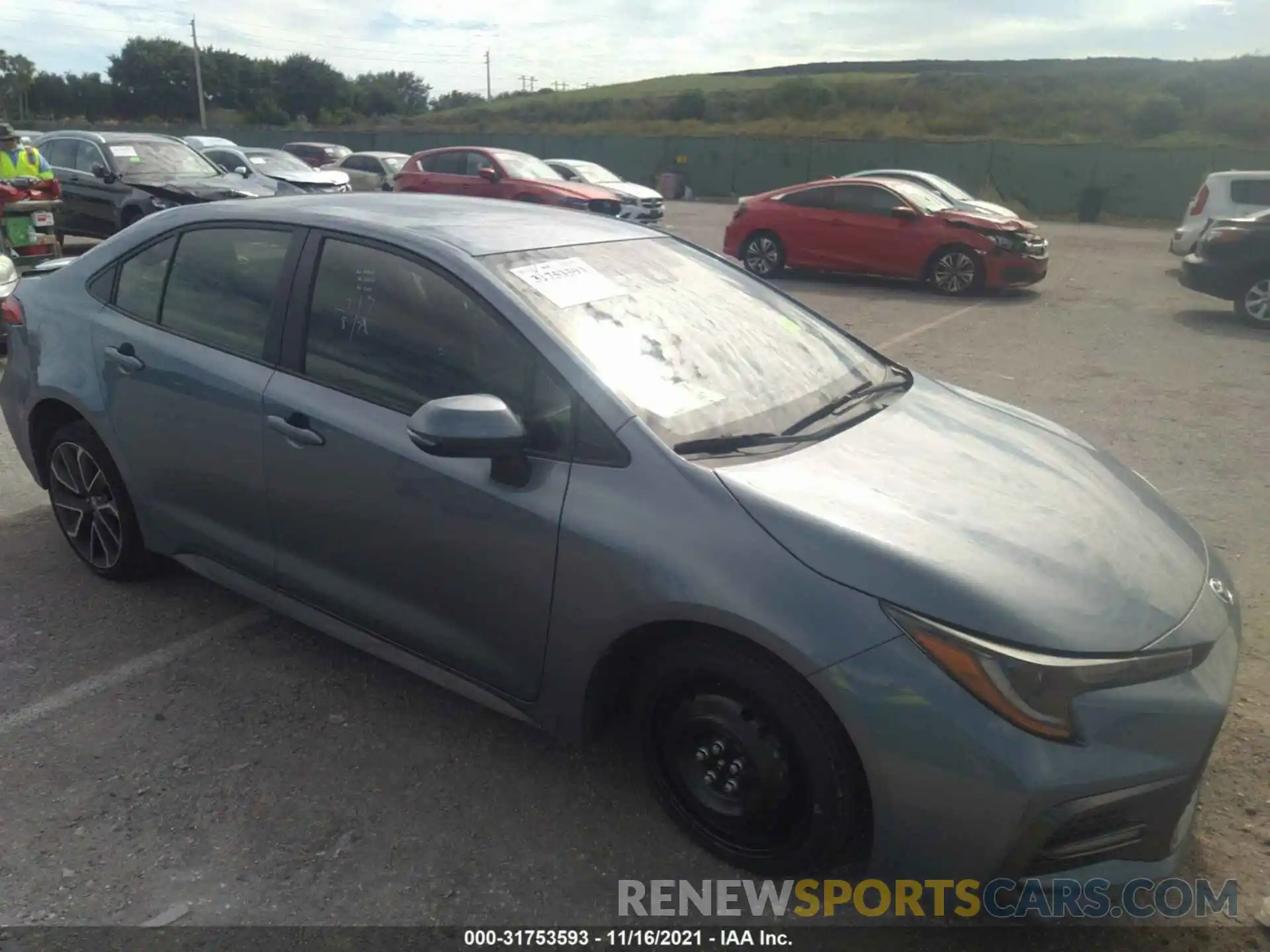 1 Photograph of a damaged car JTDS4MCE1MJ063006 TOYOTA COROLLA 2021