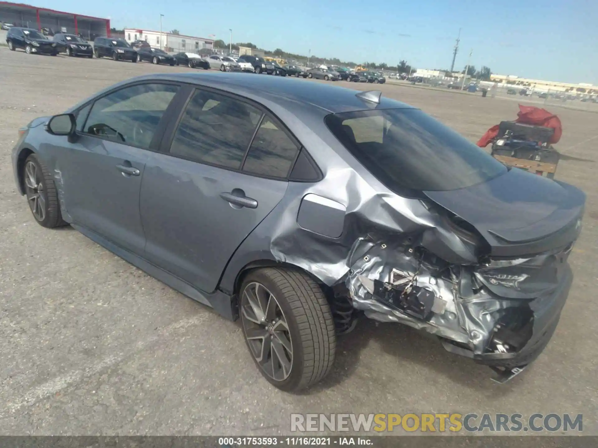 3 Photograph of a damaged car JTDS4MCE1MJ063006 TOYOTA COROLLA 2021