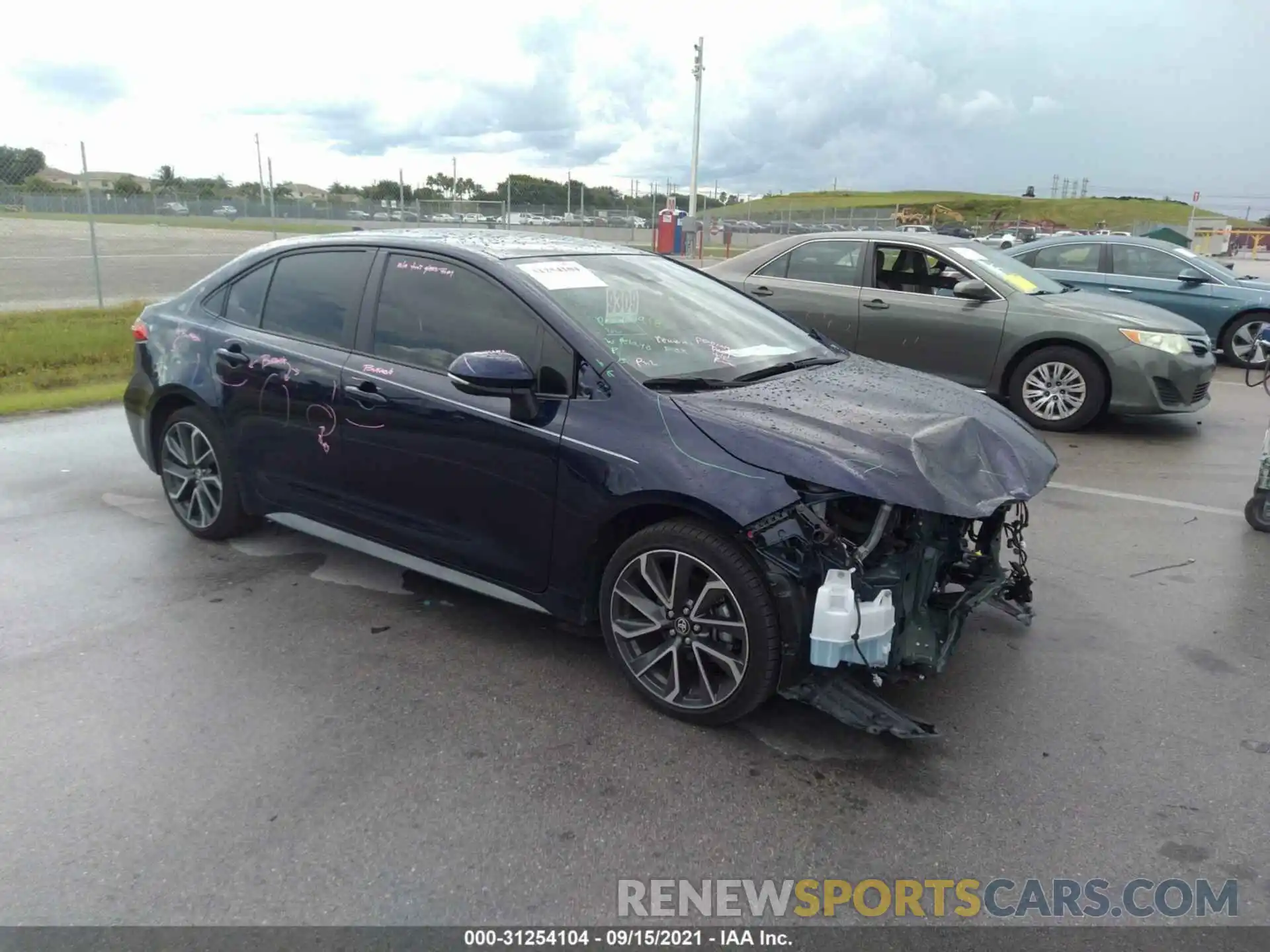 1 Photograph of a damaged car JTDS4MCE1MJ063927 TOYOTA COROLLA 2021