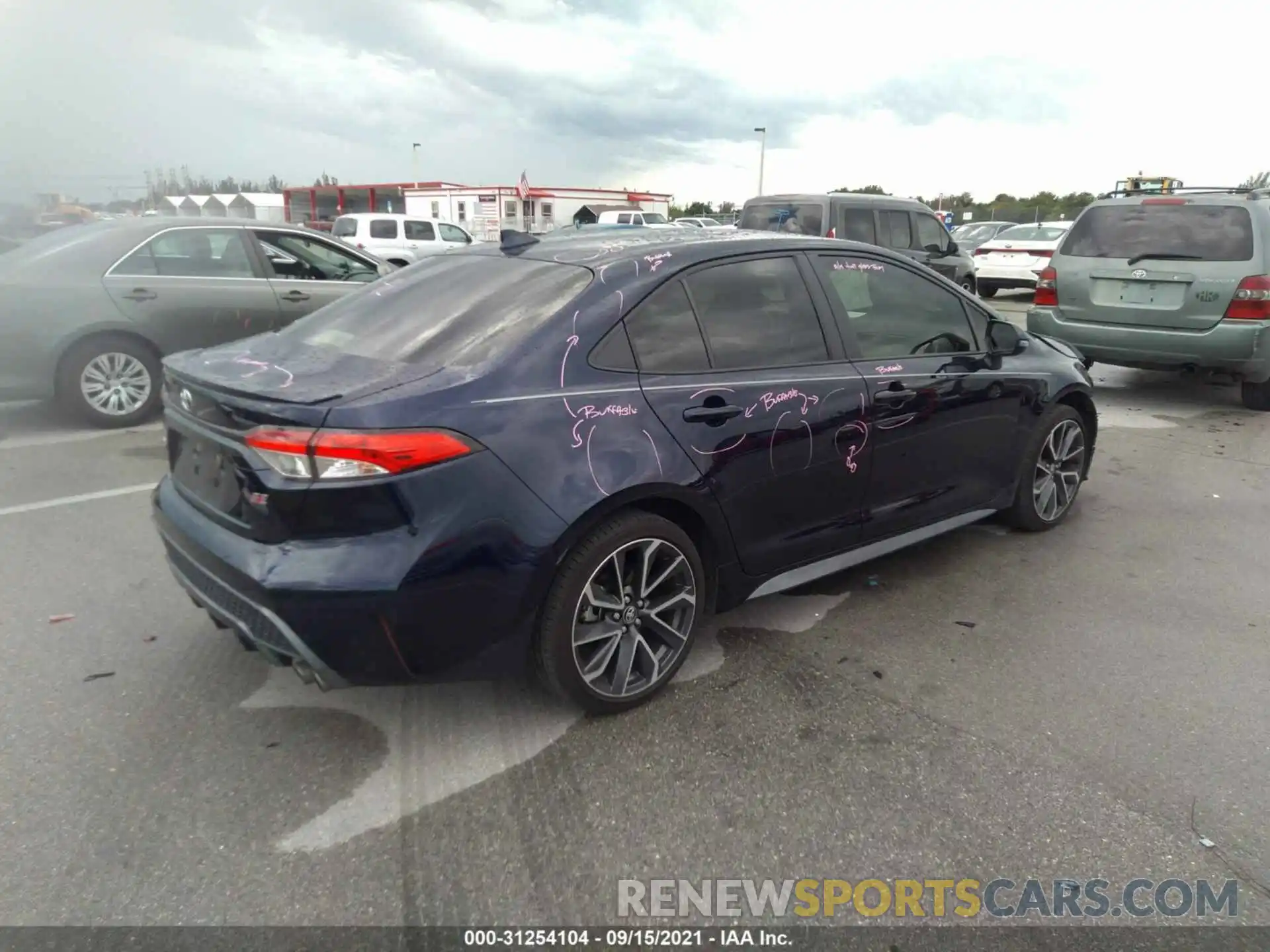 4 Photograph of a damaged car JTDS4MCE1MJ063927 TOYOTA COROLLA 2021