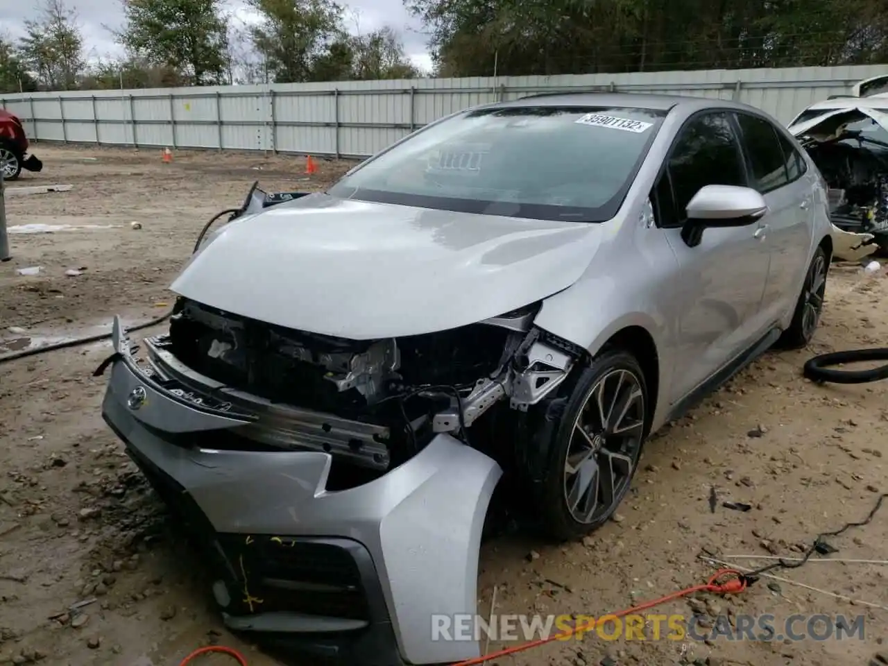 2 Photograph of a damaged car JTDS4MCE1MJ065953 TOYOTA COROLLA 2021