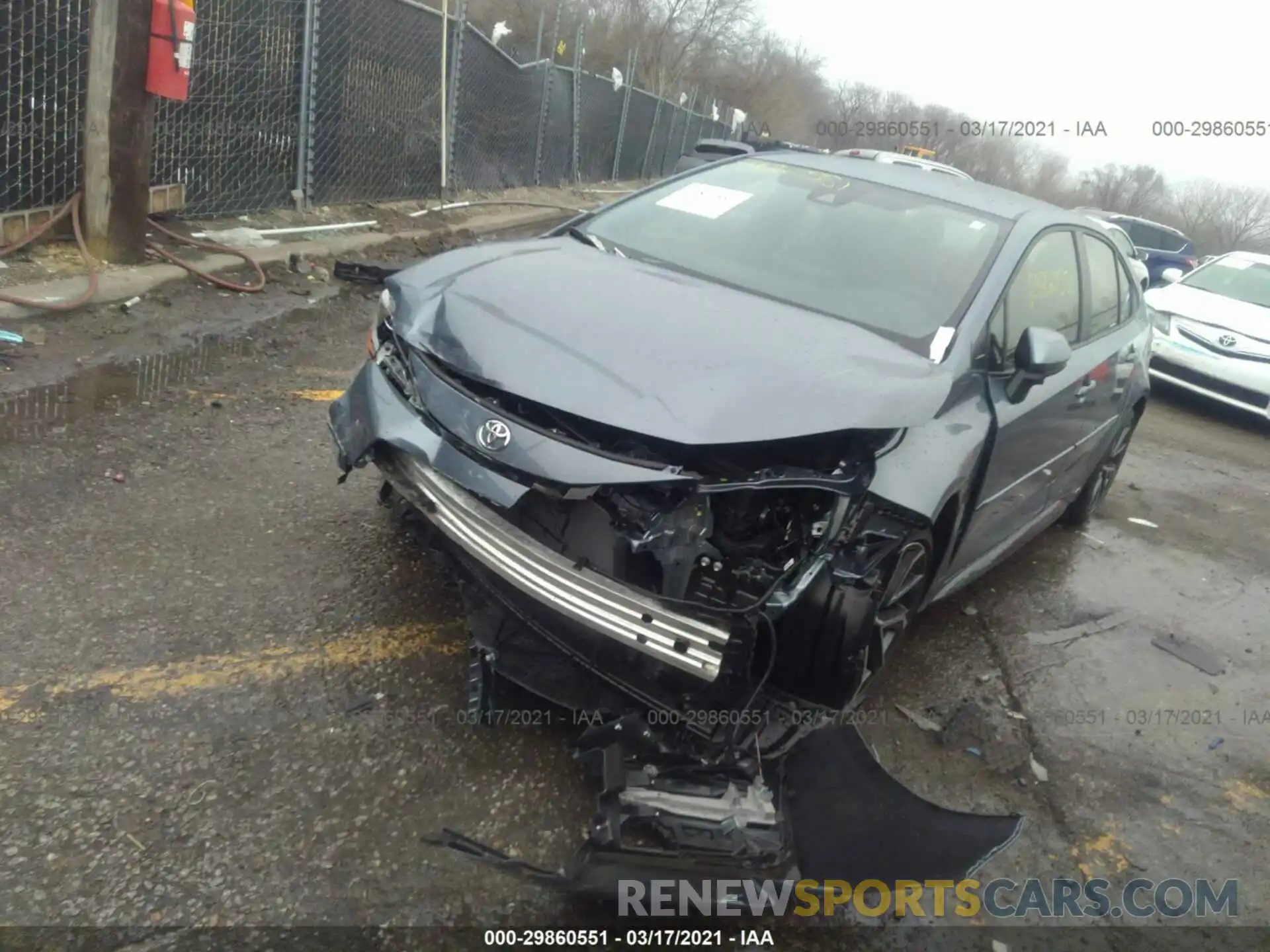 2 Photograph of a damaged car JTDS4MCE1MJ067511 TOYOTA COROLLA 2021