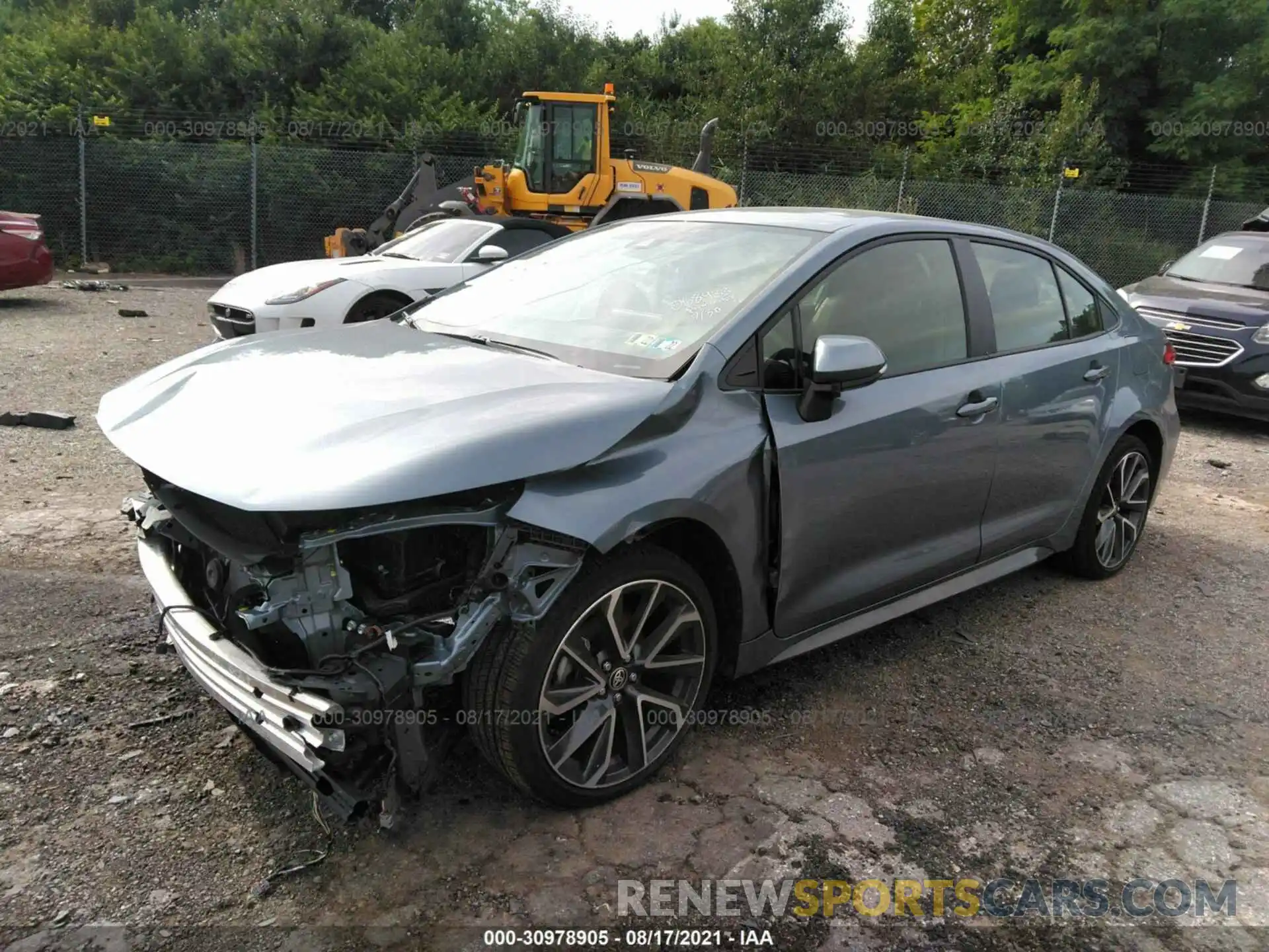 2 Photograph of a damaged car JTDS4MCE1MJ068433 TOYOTA COROLLA 2021