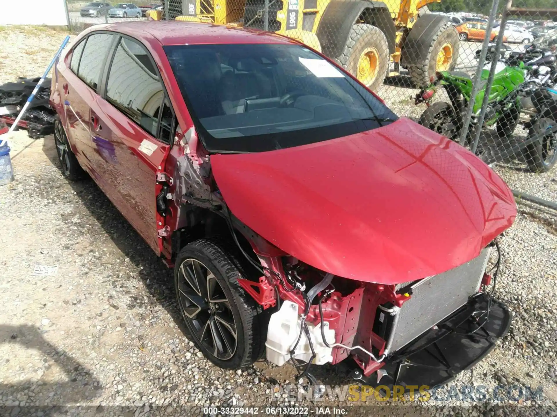 1 Photograph of a damaged car JTDS4MCE1MJ068710 TOYOTA COROLLA 2021