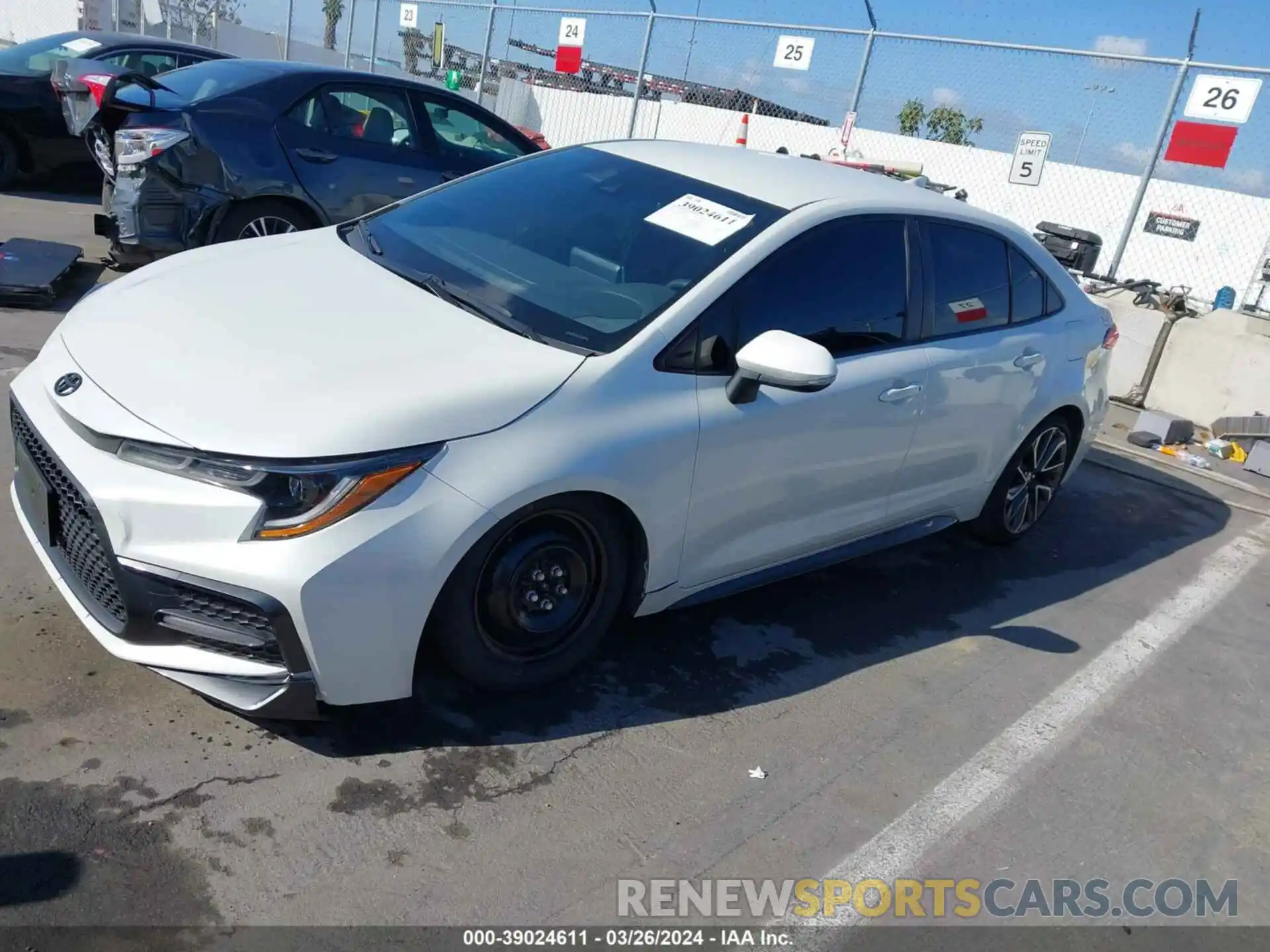 2 Photograph of a damaged car JTDS4MCE1MJ069372 TOYOTA COROLLA 2021