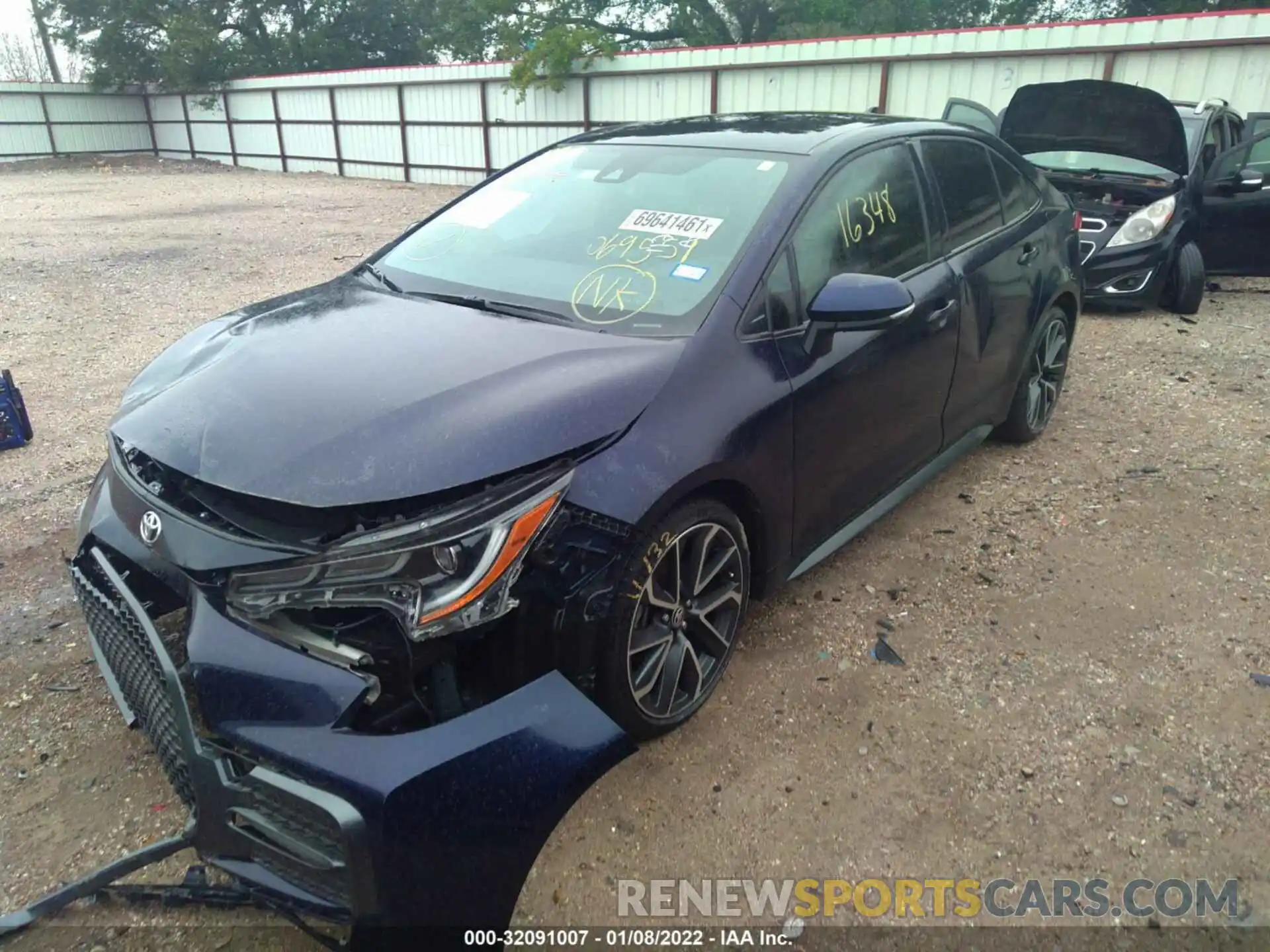 2 Photograph of a damaged car JTDS4MCE1MJ069551 TOYOTA COROLLA 2021