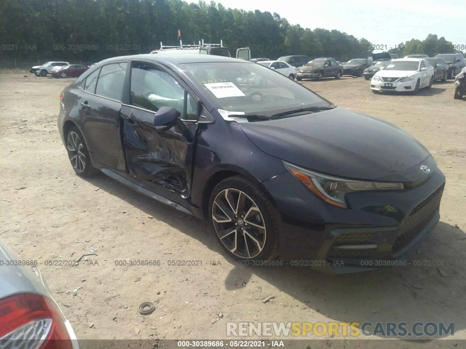 1 Photograph of a damaged car JTDS4MCE1MJ069596 TOYOTA COROLLA 2021