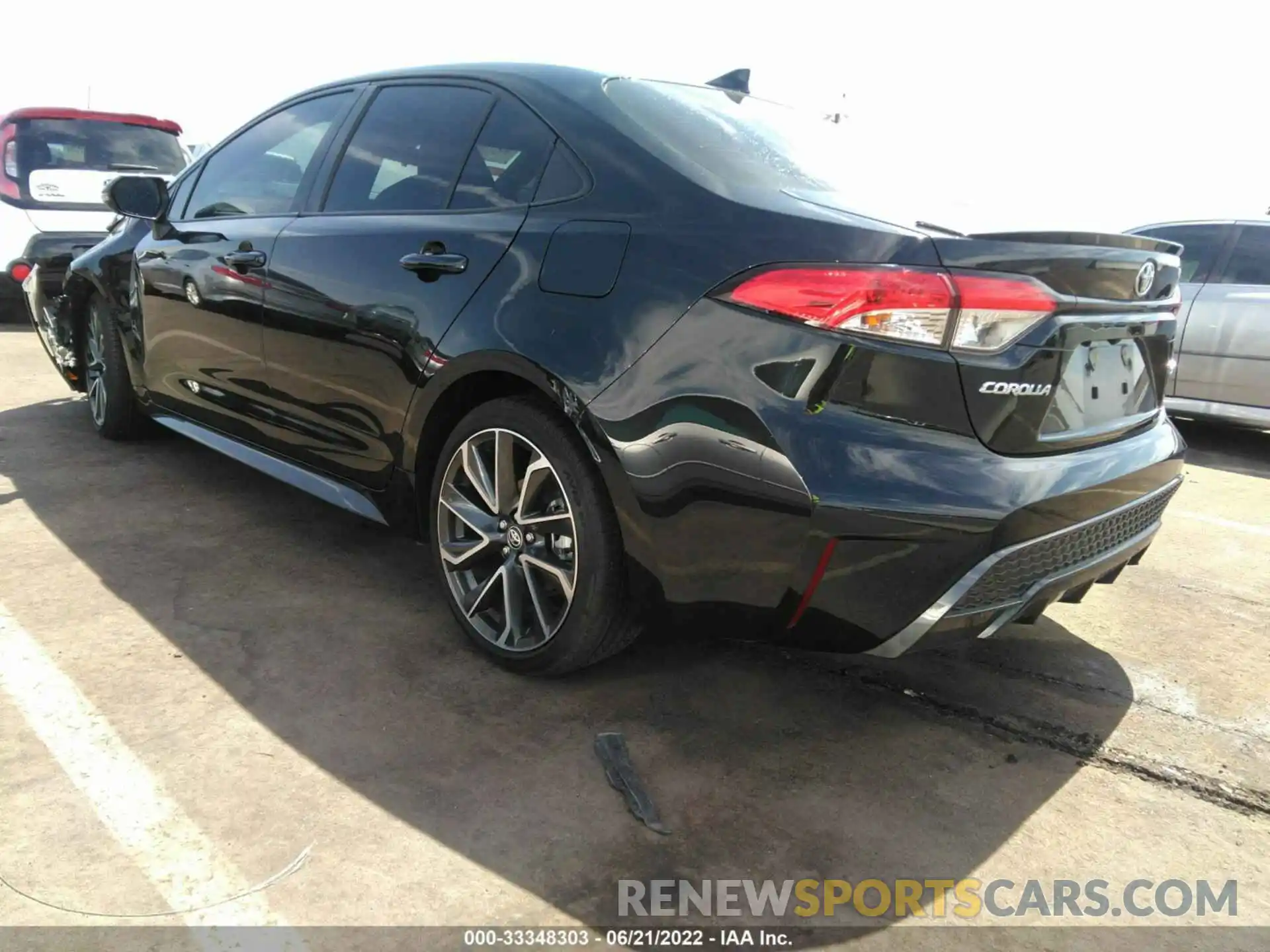 3 Photograph of a damaged car JTDS4MCE1MJ070750 TOYOTA COROLLA 2021