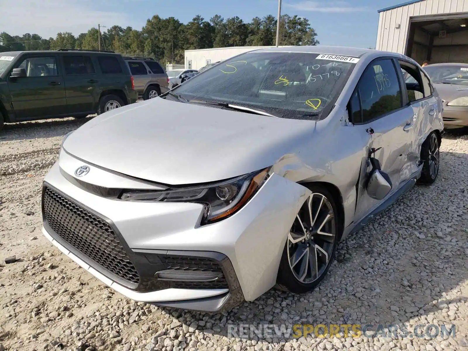 2 Photograph of a damaged car JTDS4MCE1MJ070778 TOYOTA COROLLA 2021