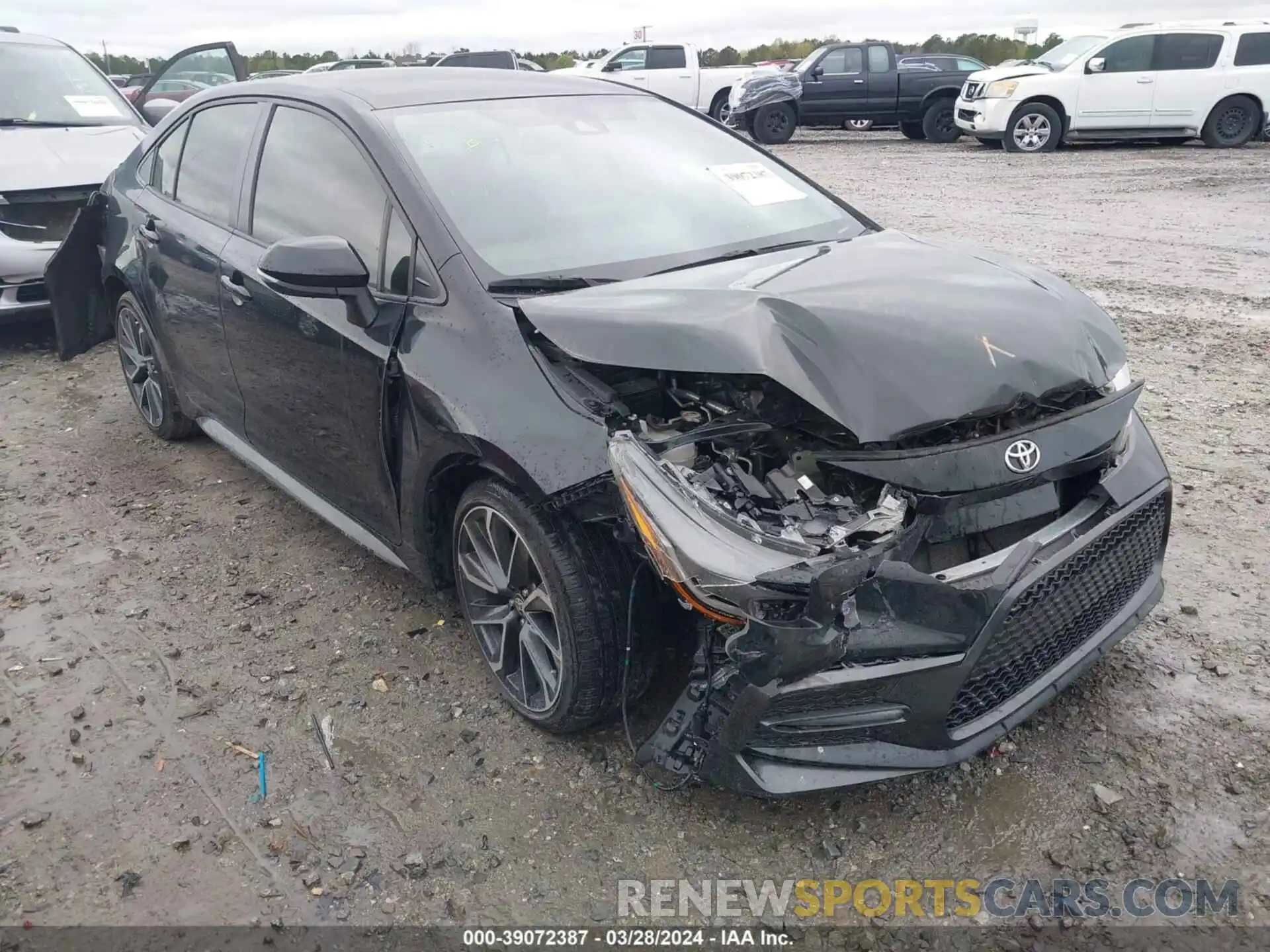 1 Photograph of a damaged car JTDS4MCE1MJ072465 TOYOTA COROLLA 2021