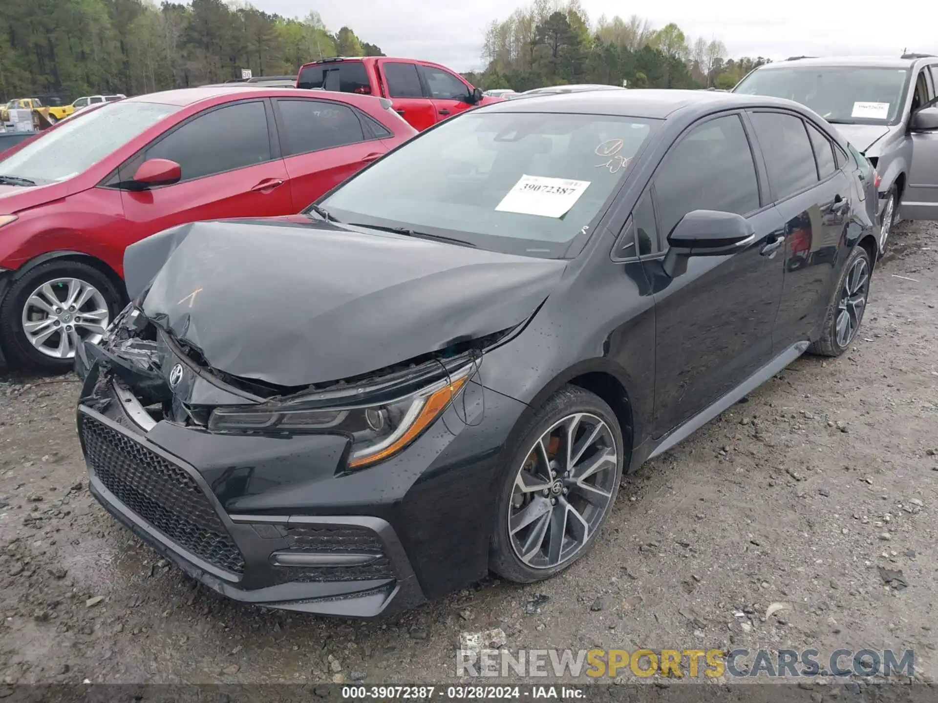 2 Photograph of a damaged car JTDS4MCE1MJ072465 TOYOTA COROLLA 2021