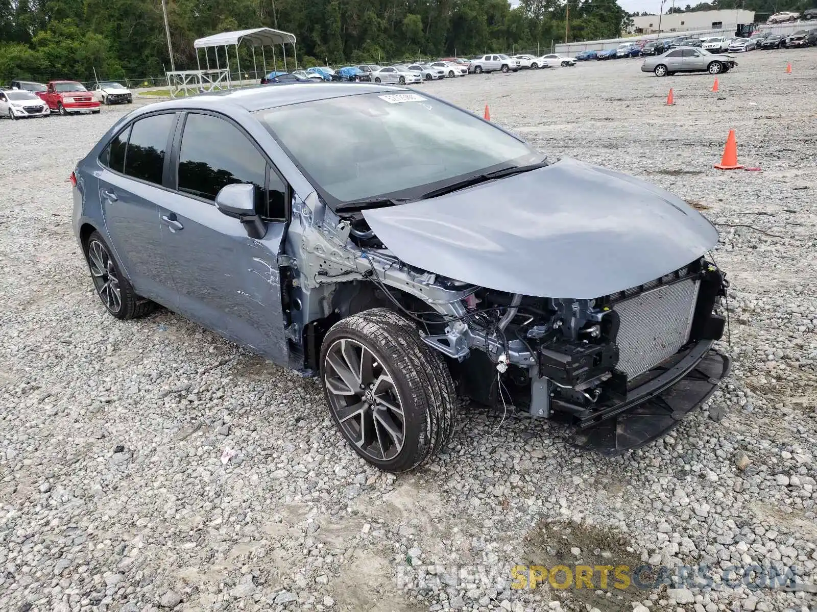 1 Photograph of a damaged car JTDS4MCE1MJ072482 TOYOTA COROLLA 2021