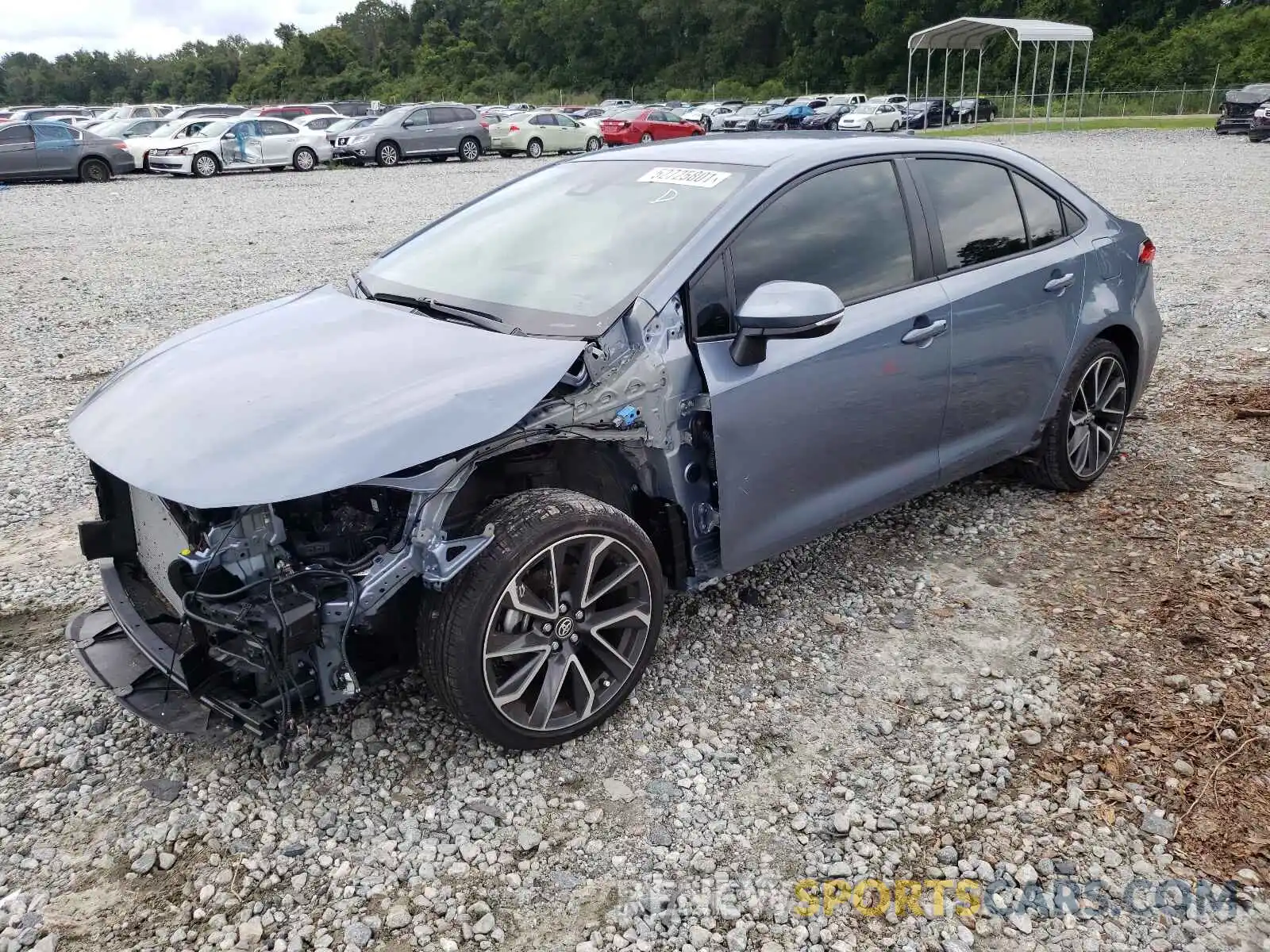 2 Photograph of a damaged car JTDS4MCE1MJ072482 TOYOTA COROLLA 2021