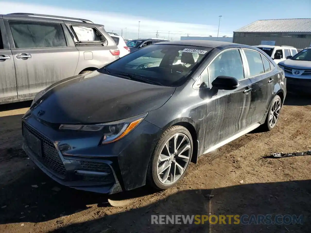 1 Photograph of a damaged car JTDS4MCE1MJ073034 TOYOTA COROLLA 2021