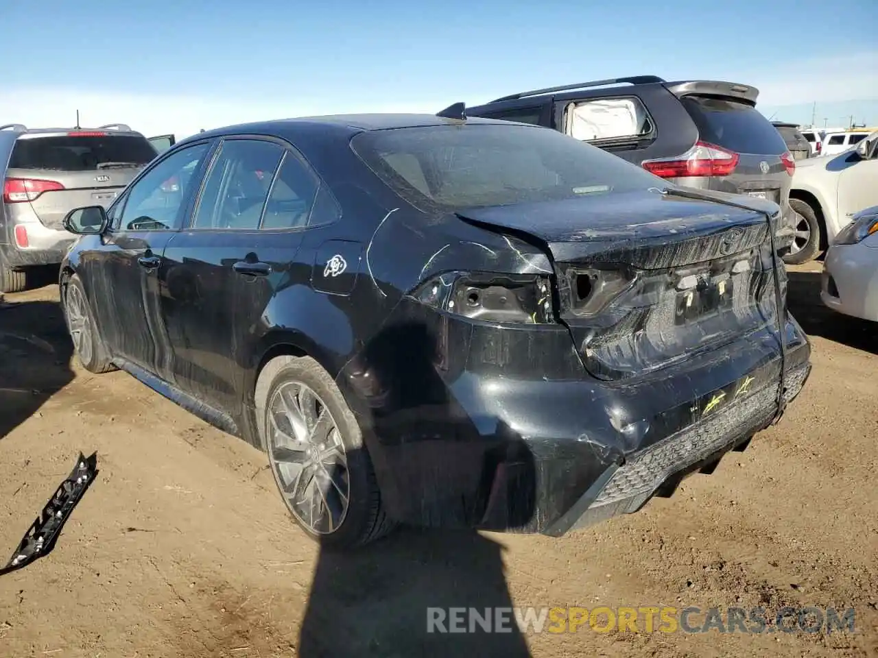 2 Photograph of a damaged car JTDS4MCE1MJ073034 TOYOTA COROLLA 2021