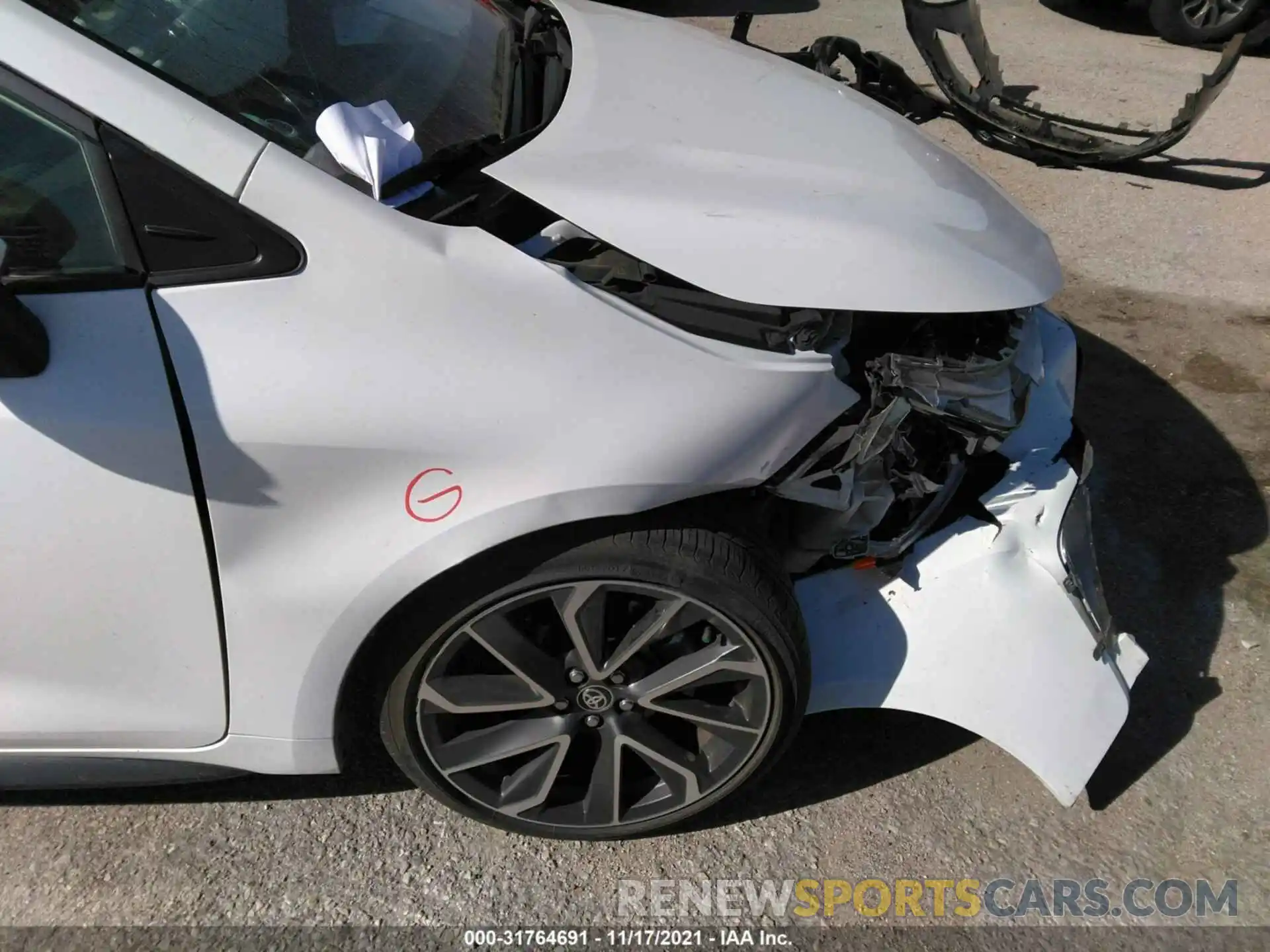 14 Photograph of a damaged car JTDS4MCE1MJ074216 TOYOTA COROLLA 2021