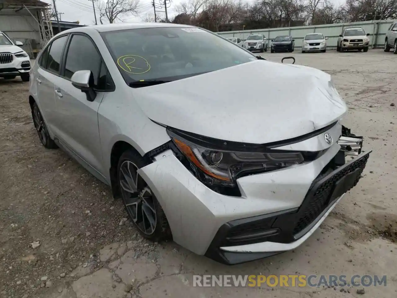 1 Photograph of a damaged car JTDS4MCE1MJ075754 TOYOTA COROLLA 2021