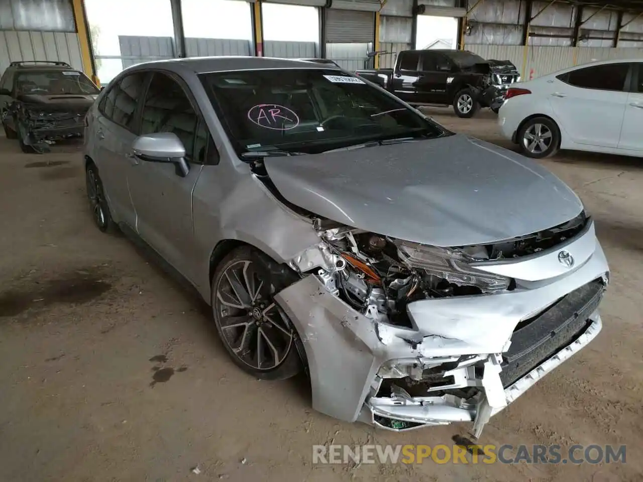 1 Photograph of a damaged car JTDS4MCE1MJ076144 TOYOTA COROLLA 2021