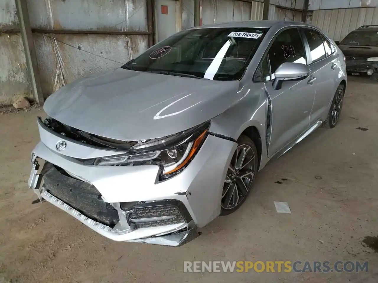 2 Photograph of a damaged car JTDS4MCE1MJ076144 TOYOTA COROLLA 2021