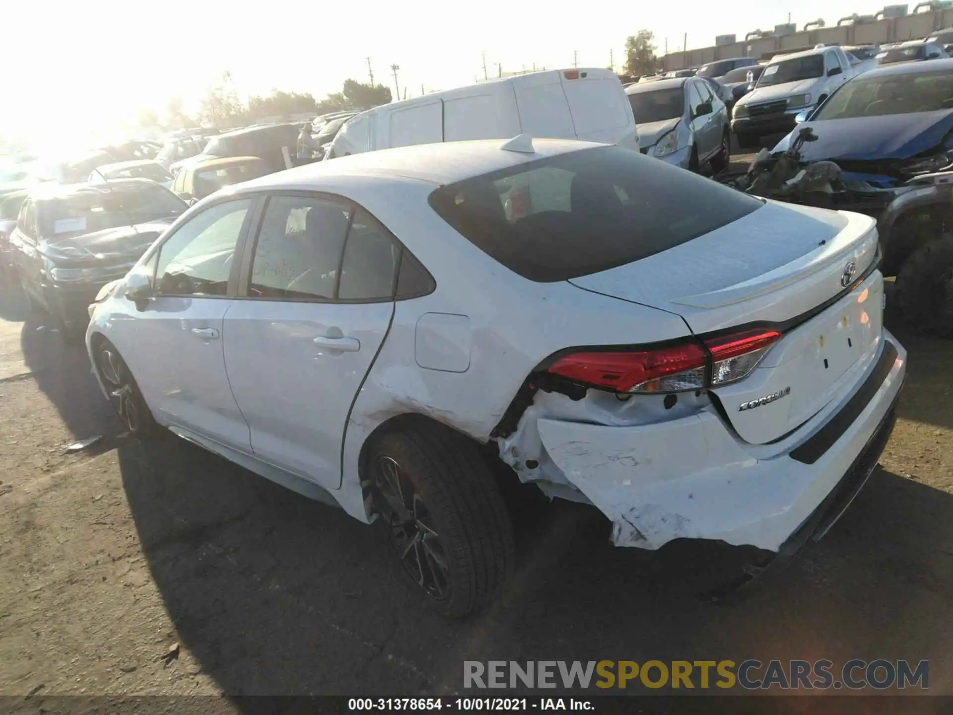 3 Photograph of a damaged car JTDS4MCE1MJ076483 TOYOTA COROLLA 2021