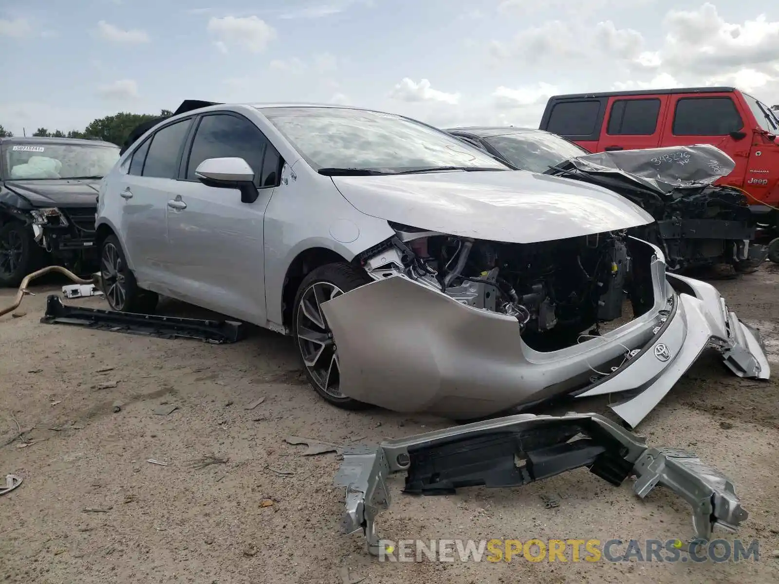 1 Photograph of a damaged car JTDS4MCE1MJ078055 TOYOTA COROLLA 2021