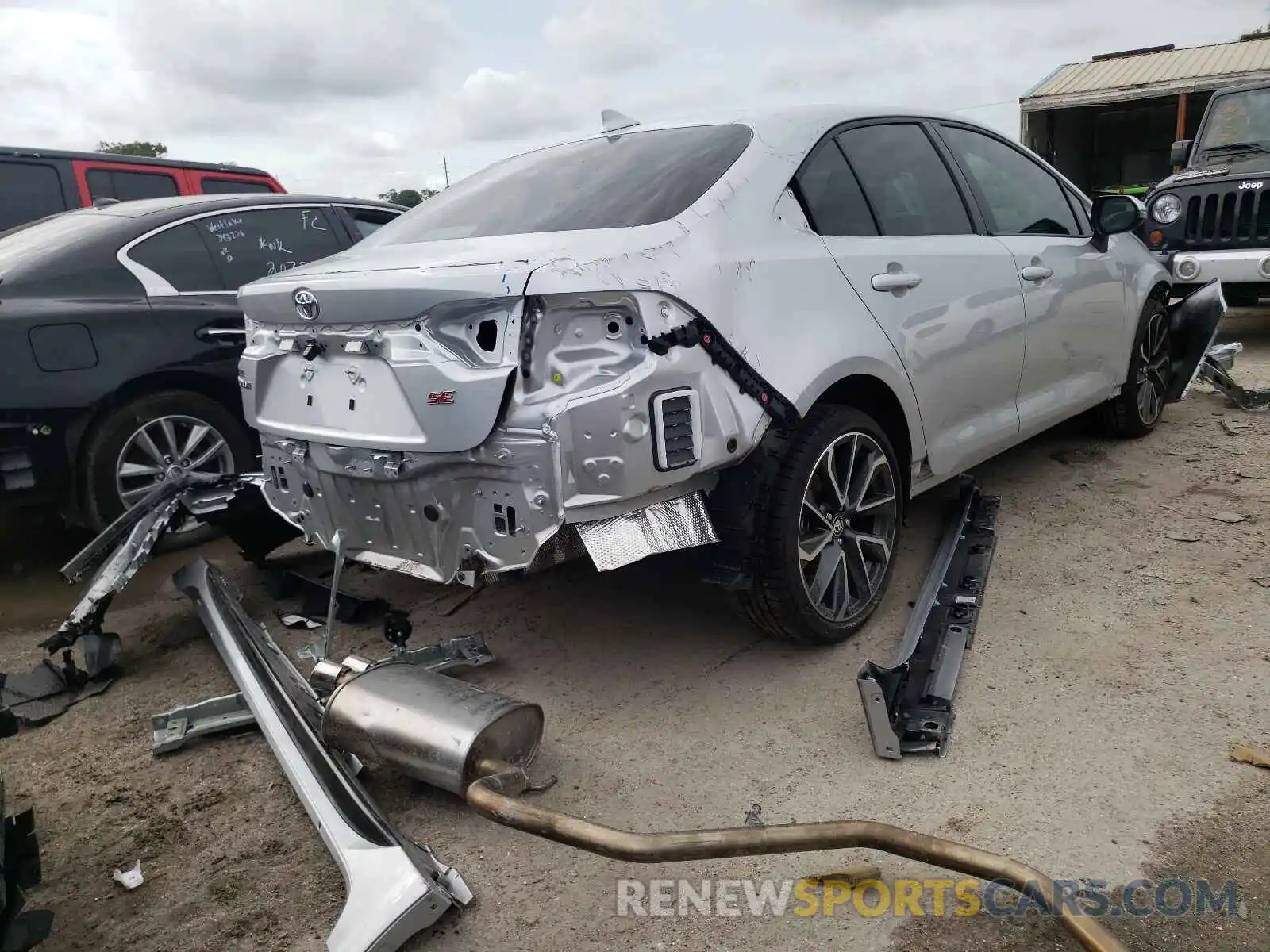 4 Photograph of a damaged car JTDS4MCE1MJ078055 TOYOTA COROLLA 2021