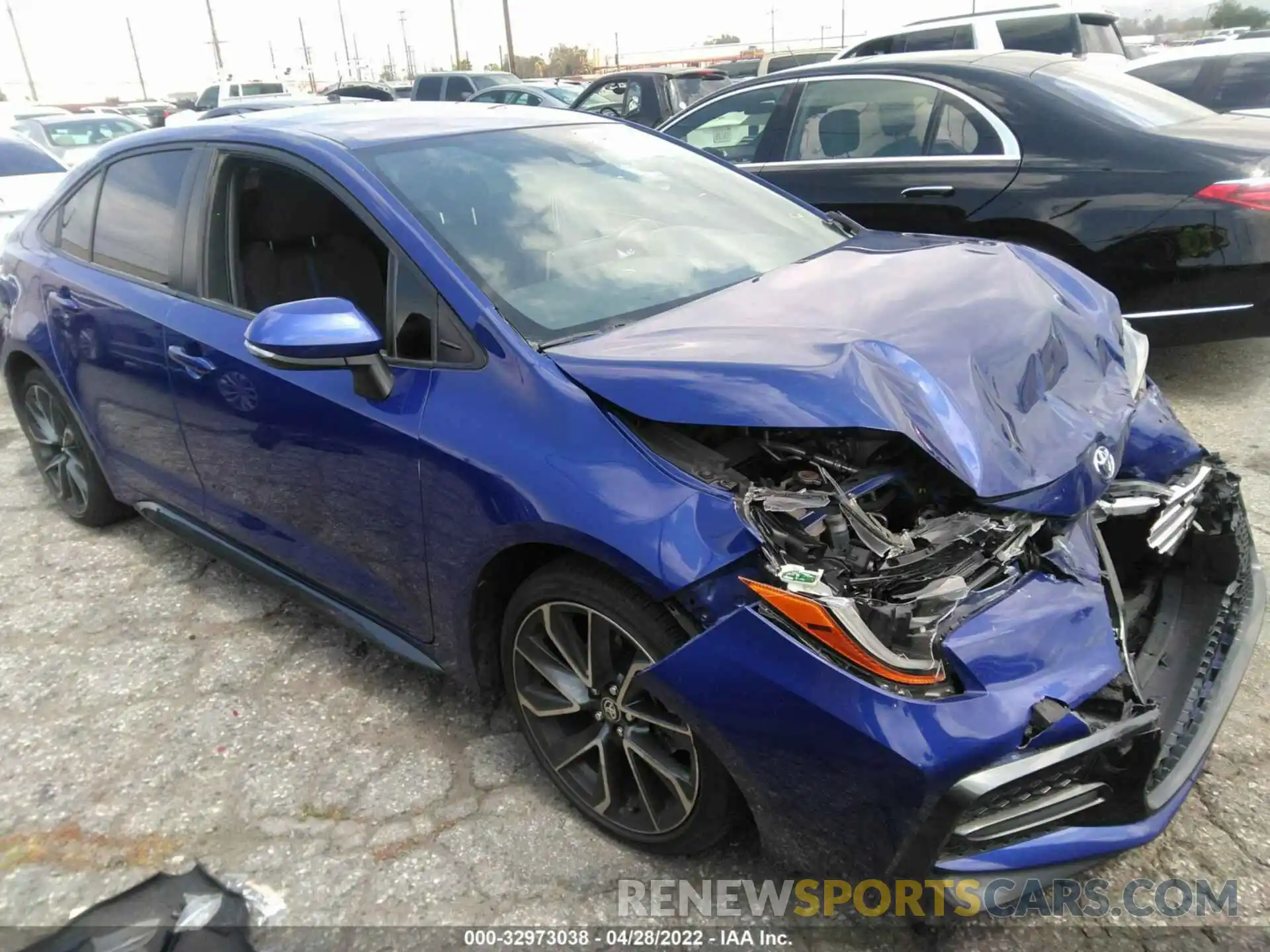 1 Photograph of a damaged car JTDS4MCE2MJ053357 TOYOTA COROLLA 2021