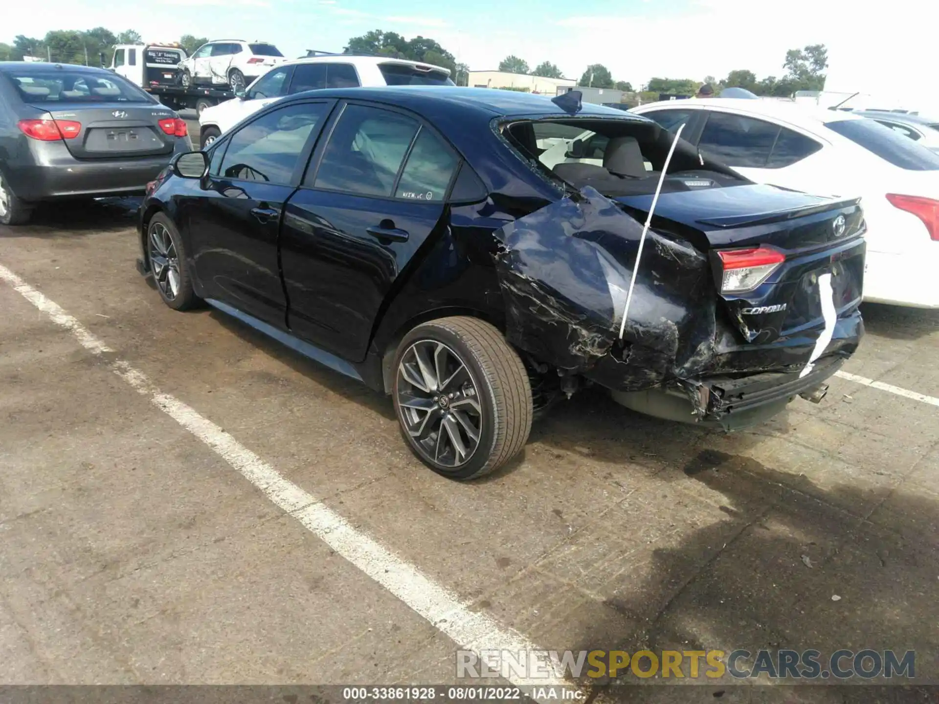 3 Photograph of a damaged car JTDS4MCE2MJ053875 TOYOTA COROLLA 2021