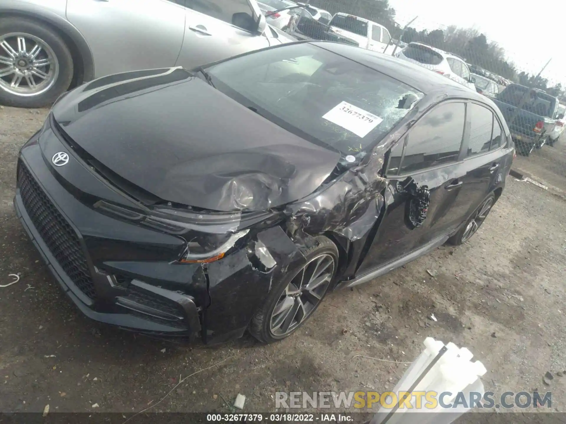 2 Photograph of a damaged car JTDS4MCE2MJ054136 TOYOTA COROLLA 2021