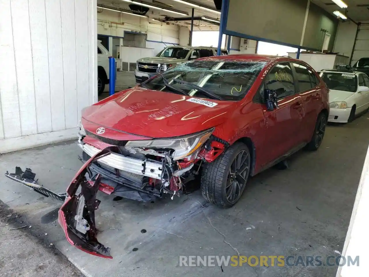 2 Photograph of a damaged car JTDS4MCE2MJ054251 TOYOTA COROLLA 2021