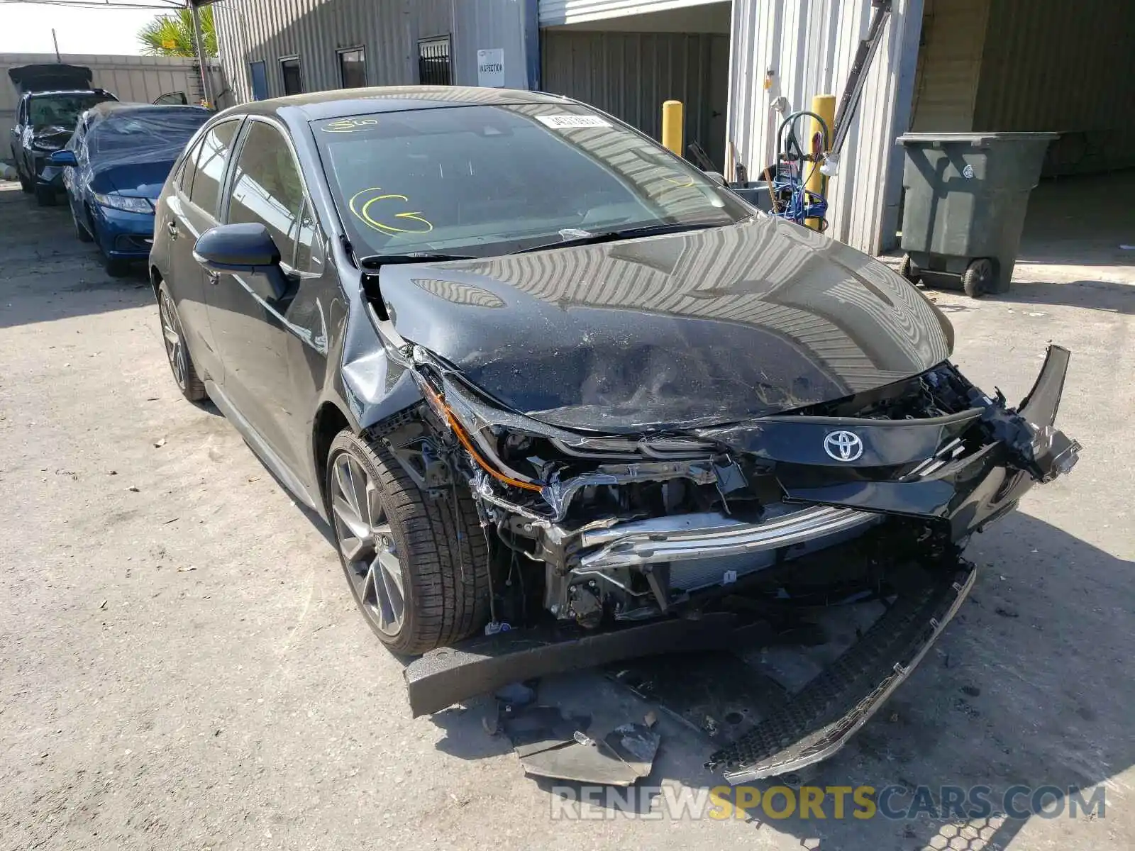 1 Photograph of a damaged car JTDS4MCE2MJ056596 TOYOTA COROLLA 2021