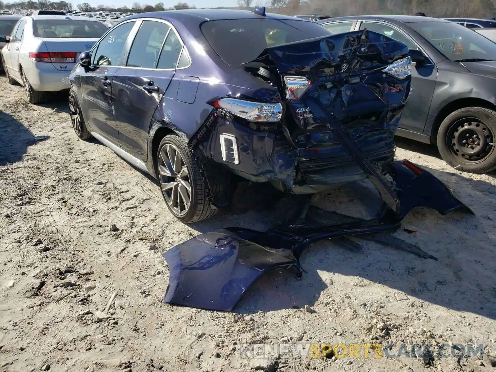3 Фотография поврежденного автомобиля JTDS4MCE2MJ057277 TOYOTA COROLLA 2021