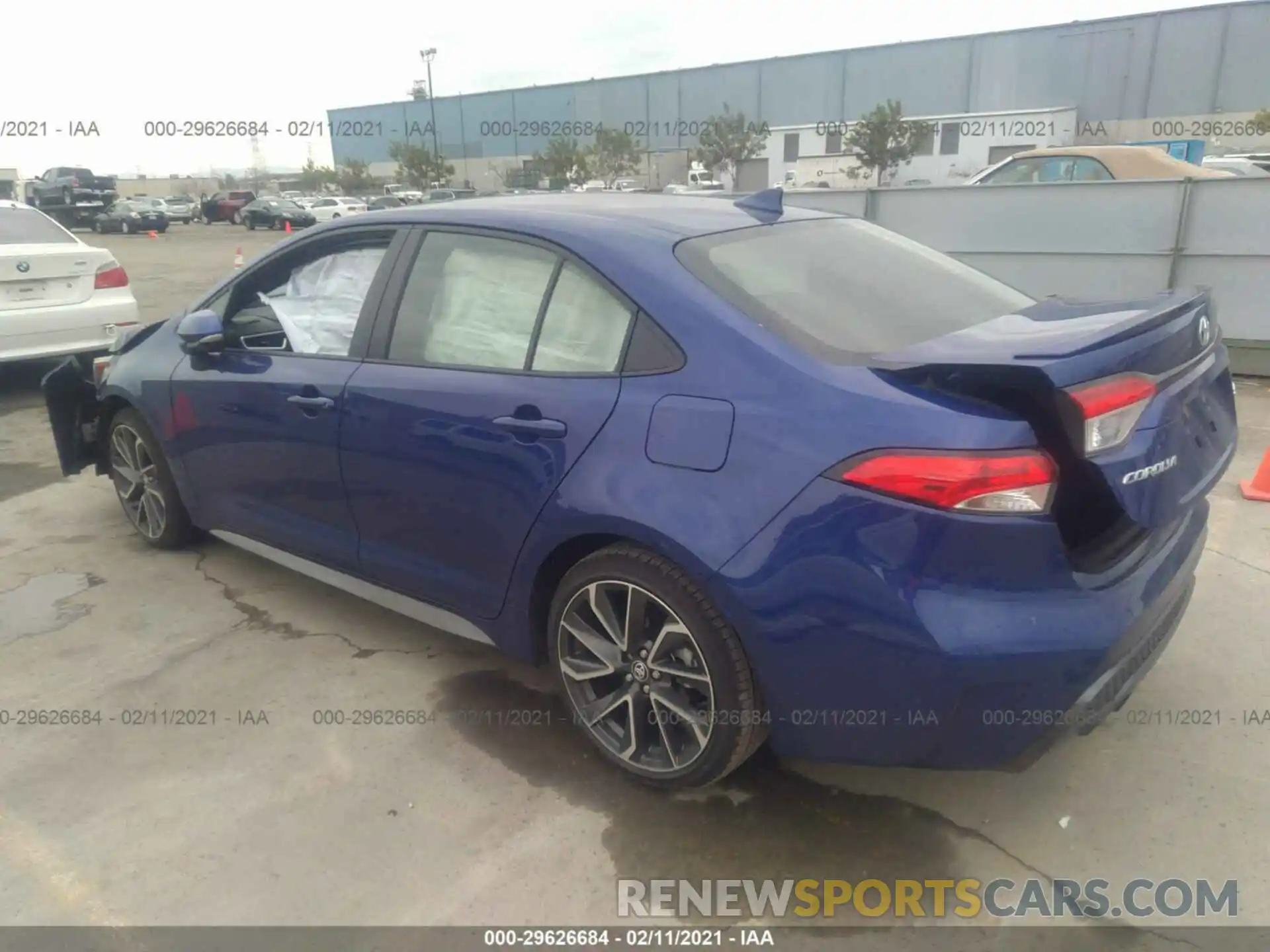 3 Photograph of a damaged car JTDS4MCE2MJ057375 TOYOTA COROLLA 2021