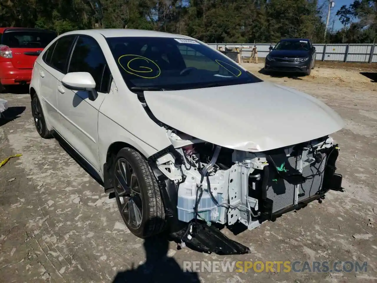 1 Photograph of a damaged car JTDS4MCE2MJ058087 TOYOTA COROLLA 2021