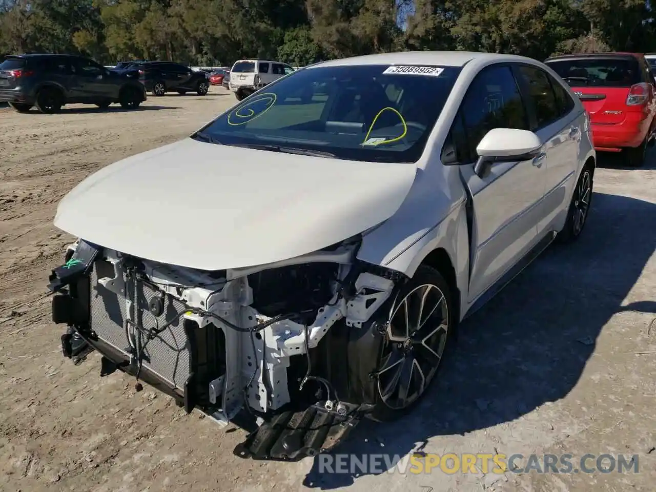 2 Photograph of a damaged car JTDS4MCE2MJ058087 TOYOTA COROLLA 2021