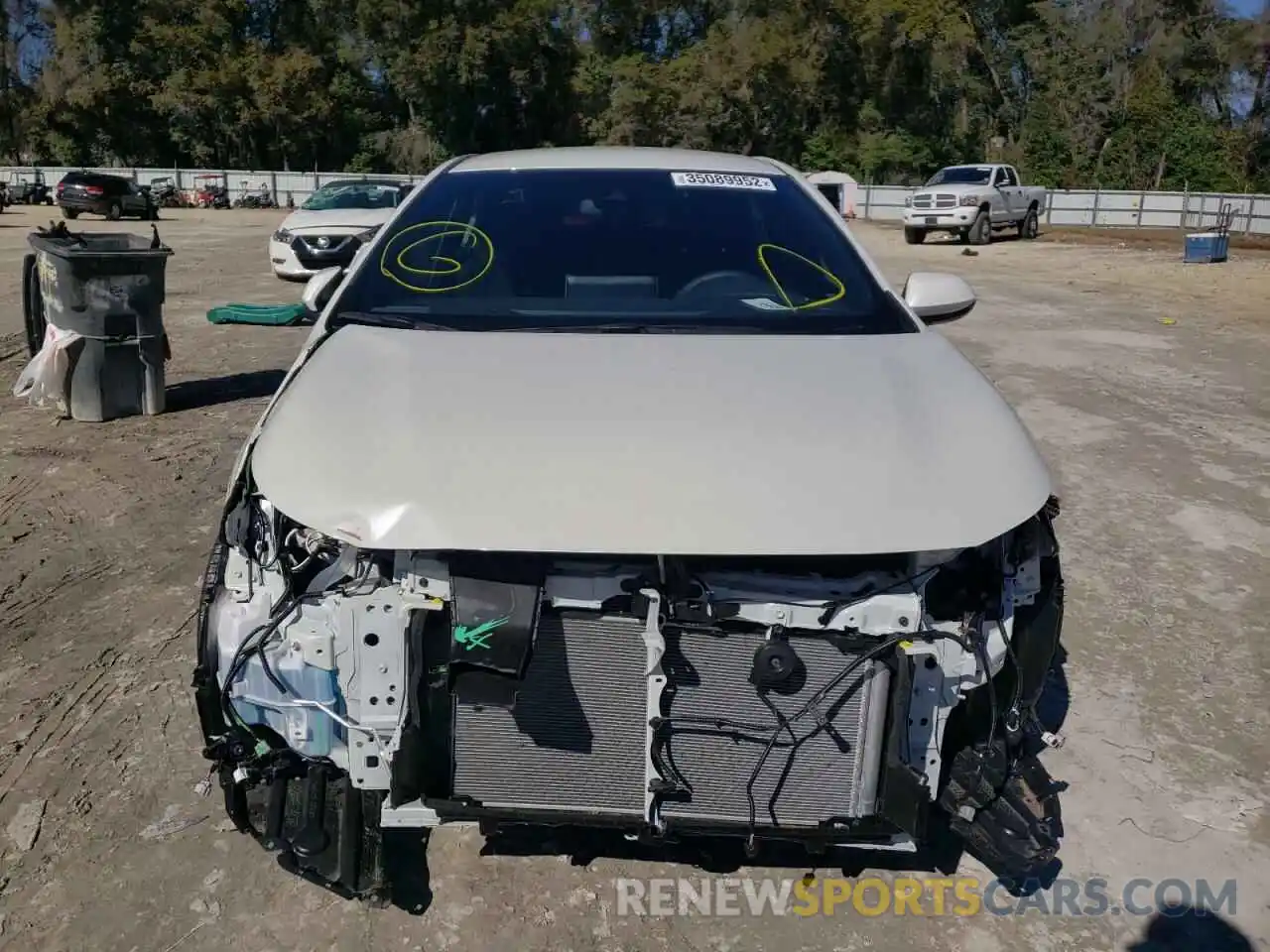 9 Photograph of a damaged car JTDS4MCE2MJ058087 TOYOTA COROLLA 2021