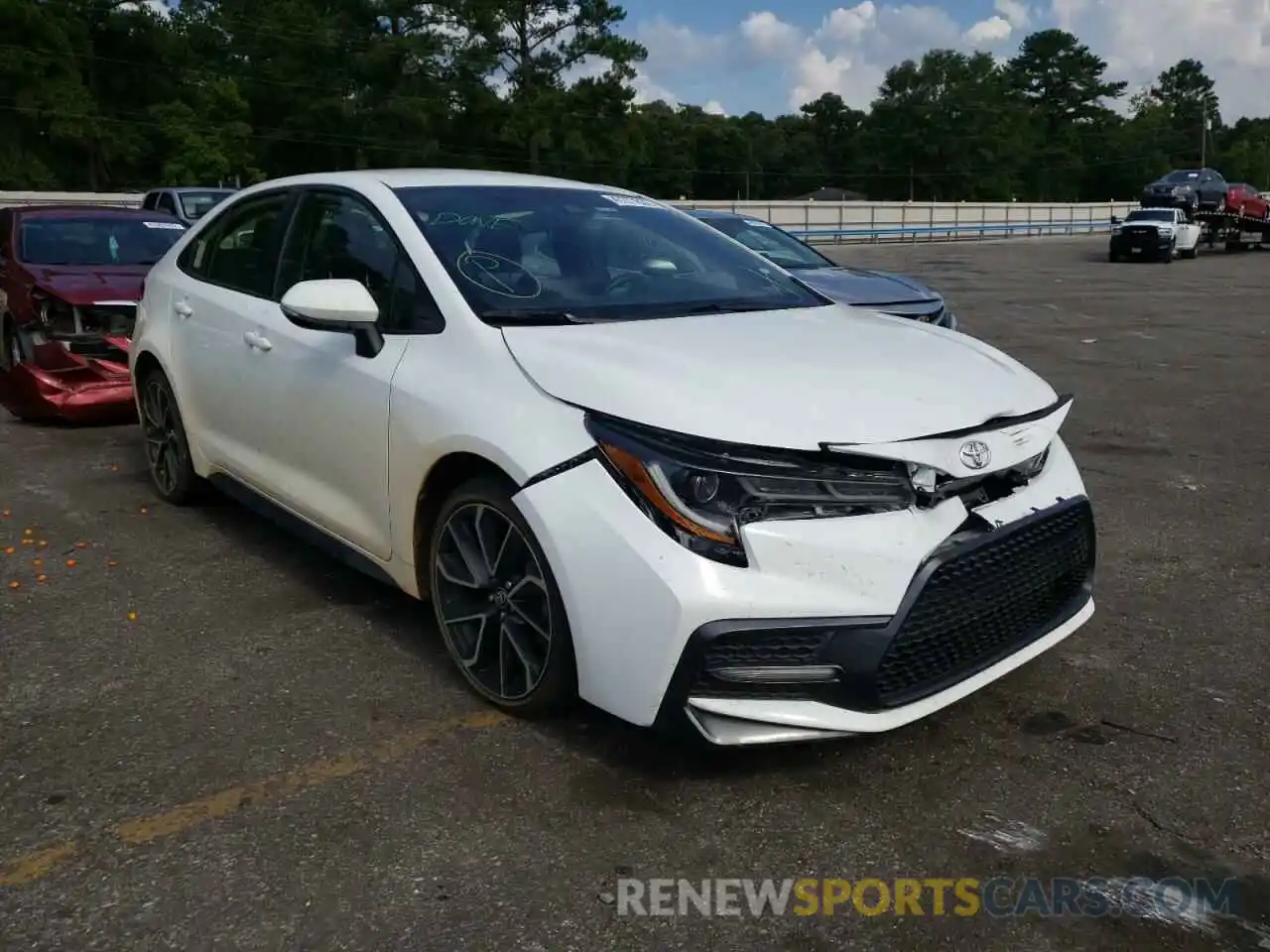 1 Photograph of a damaged car JTDS4MCE2MJ058686 TOYOTA COROLLA 2021