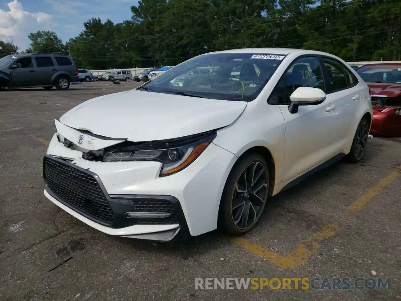 2 Photograph of a damaged car JTDS4MCE2MJ058686 TOYOTA COROLLA 2021