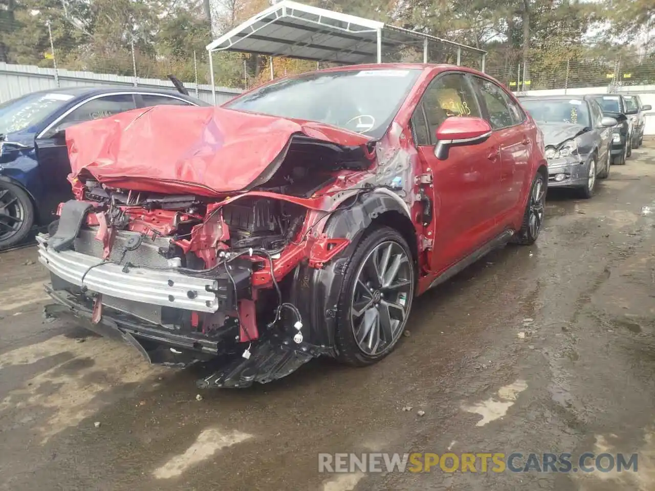 2 Photograph of a damaged car JTDS4MCE2MJ060115 TOYOTA COROLLA 2021