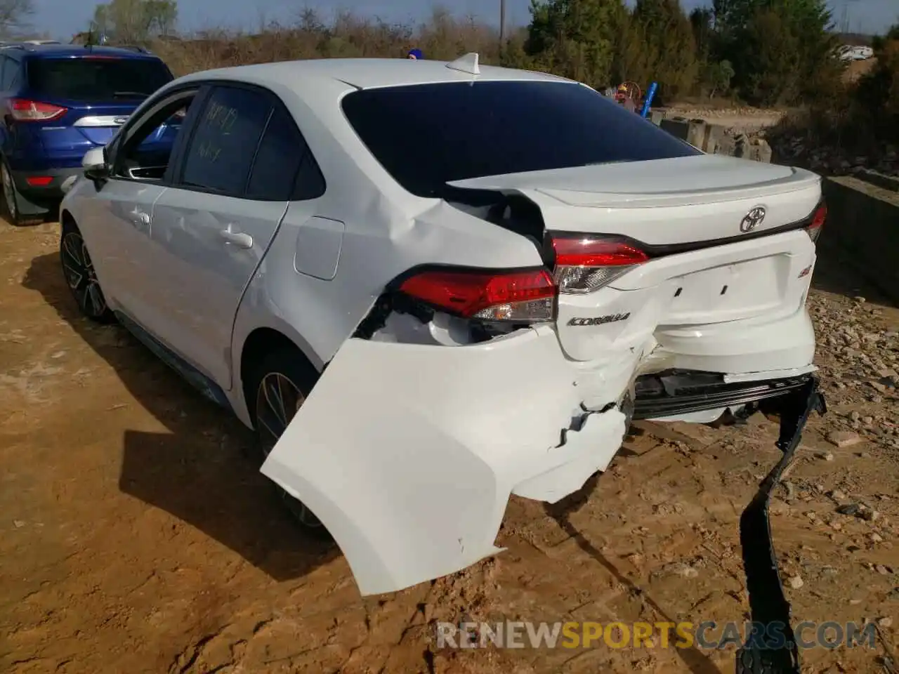 3 Photograph of a damaged car JTDS4MCE2MJ060454 TOYOTA COROLLA 2021