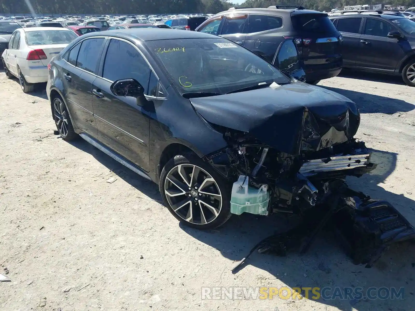 1 Photograph of a damaged car JTDS4MCE2MJ060647 TOYOTA COROLLA 2021